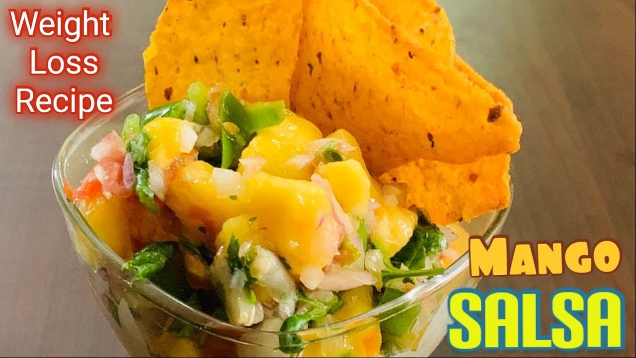 Tangy Mango Salsa।Party Snacks/Starters।Weight Loss Recipe| Summers Special।5 Min।आम से बनाइए सलाद।।