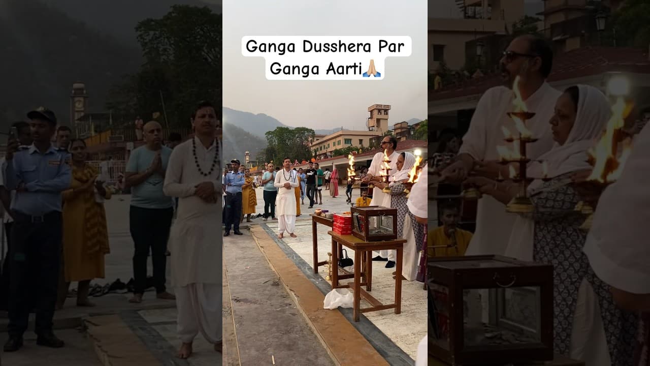 Aaj Ki Ganga Aarti #rishikesh #gangaaarti #haridwar #shorts #masti #youtubeshorts #trendingshorts