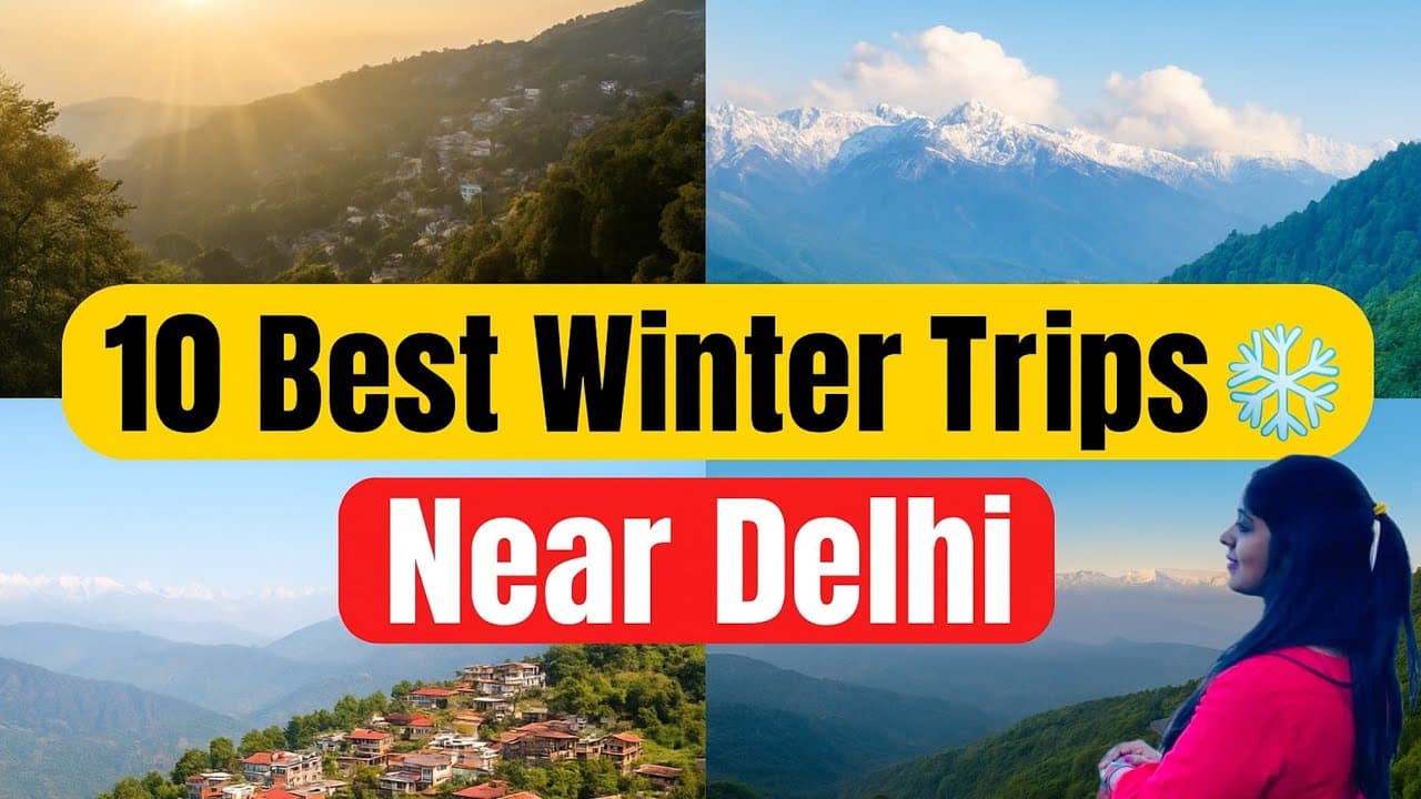 10 Cheap & Best Places To Visit In Winters 2025❄️।Budget Road Trips Near Delhi 🚙