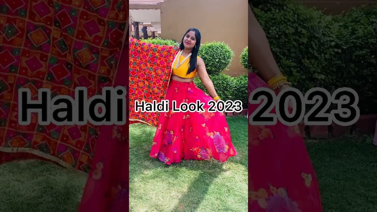Haldi Look 2023 Be Like #youtubeshorts #shorts #haldi #subscribe