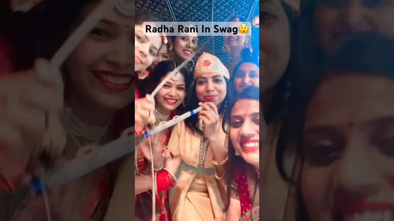 Janmashtami Theme Kitty Party😍 #shorts #subscribe #radha #krishna #masti #theme #party