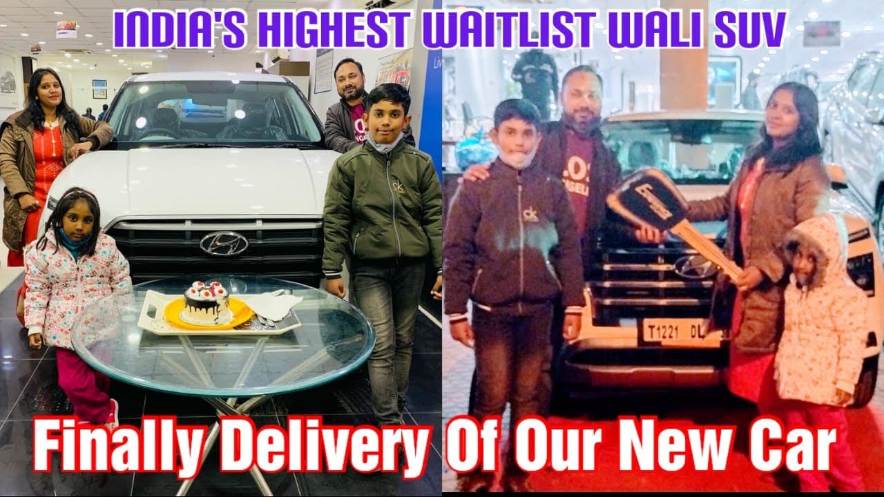 Taking Delivery Of Our New Car After A Long Wait Of 5 Months, Doing Complete Pooja Rituals।CRETA SX