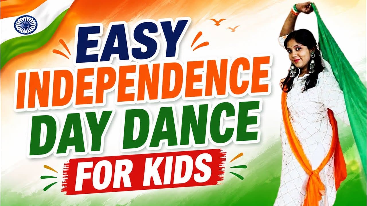 Easy Independence Day Dance Tutorial for Kids 🇮🇳 | 15 August Dance