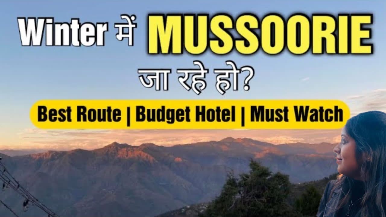 Mussoorie Winter Travel Vlog❄️ Delhi To Mussoorie Road Trip | Budget Stay & Best Places | Snowfall?