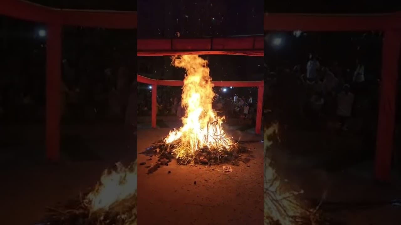 Holika Dahan 2024 #holi #holikadahan #shorts #youtubeshorts #subscribe #masti