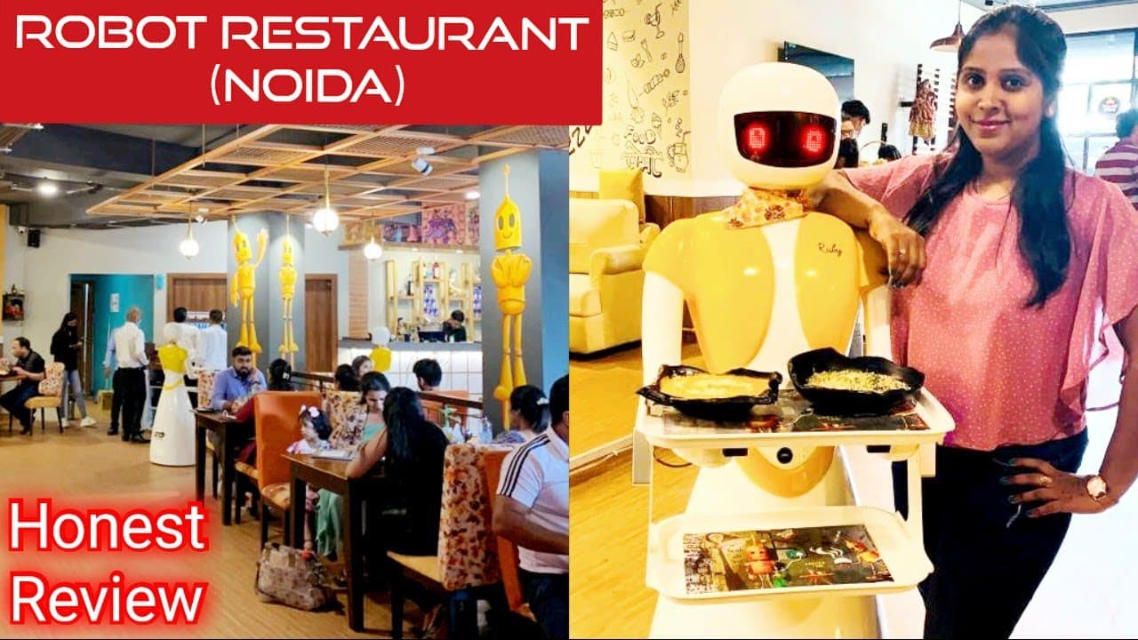 Robot Restaurant (Noida)।Robots Karte Hai Yahan Khana Serve।Honest Review। Menu With Price।U.P's 1st