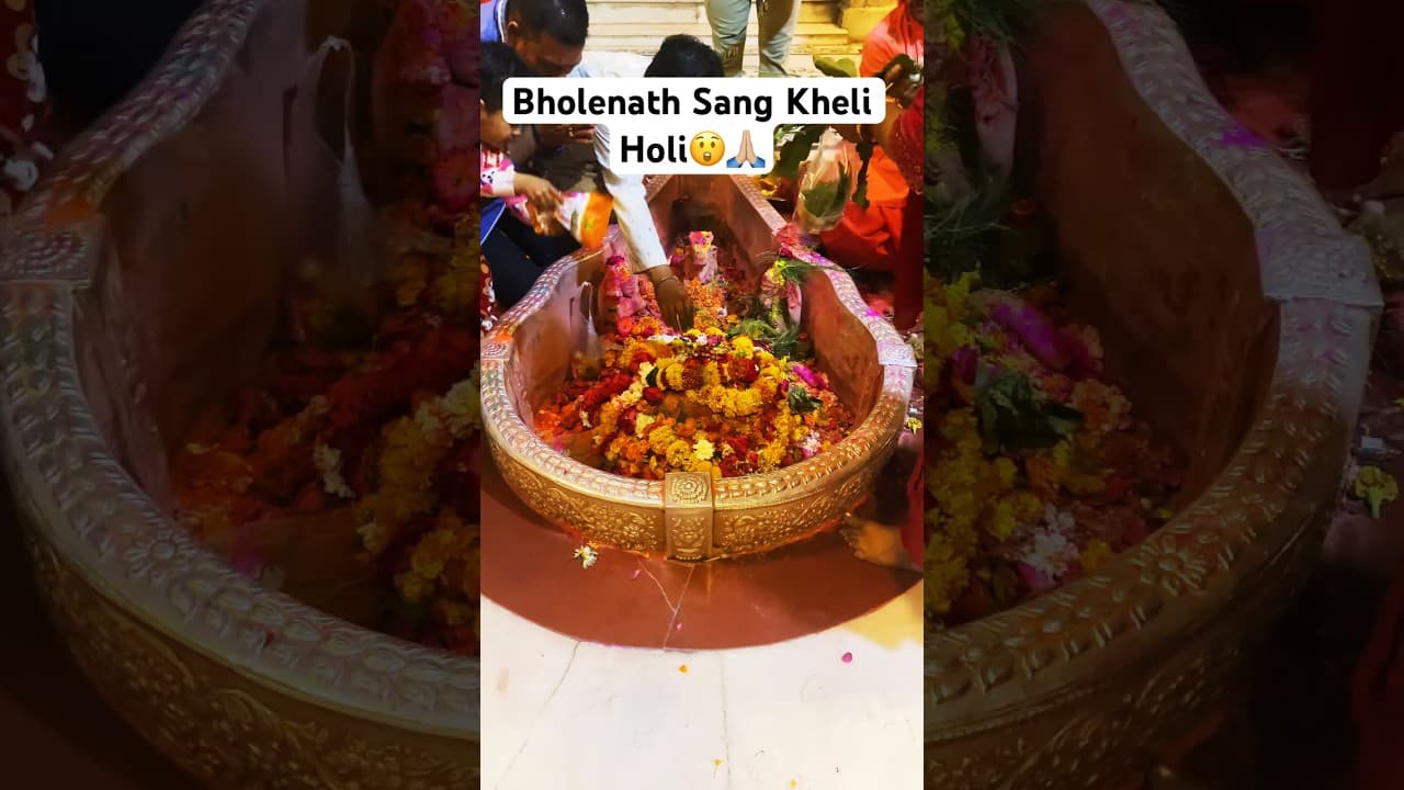 Shiv Ji Sang Holi🙏🏼 #shiv #gwalior #holi #subscribe #shorts #trending #ram #youtubeshorts