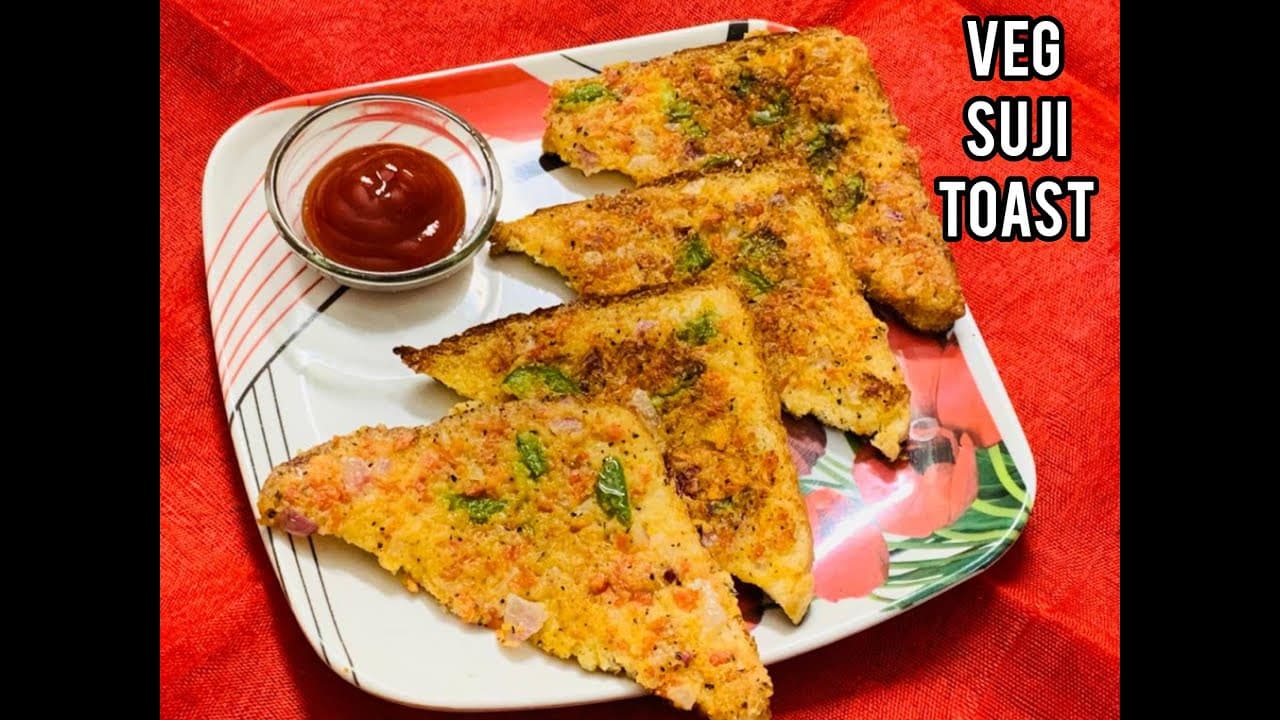 Veg Suji Toast/वेज सूजी टोस्ट/सूजी से बनाए टेस्टी एवं हेल्दी नाश्ता झटपट/Quick Breakfast Recipe