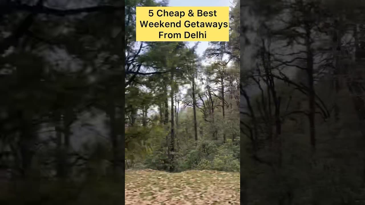Cheap Weekend Places Near Delhi #weekendgetaway #travel #shorts #youtubeshorts