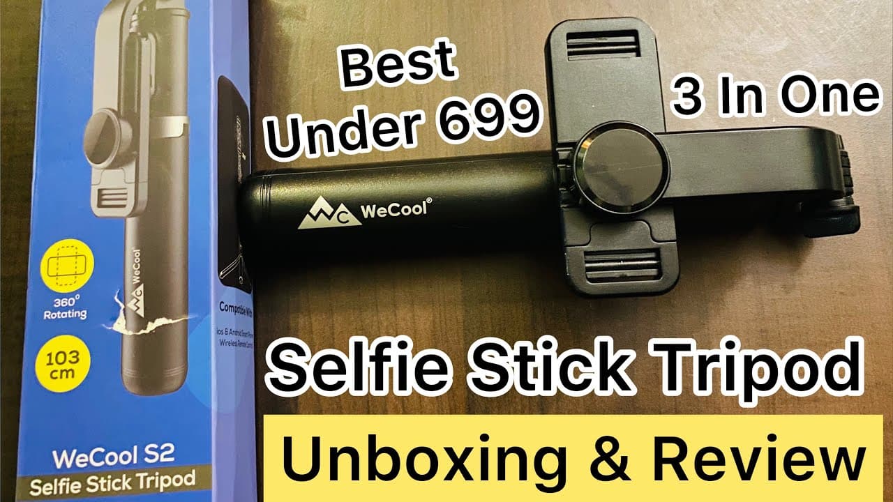 WeCool S2 Selfie Stick Tripod।Unboxing & Review।How To Connect Bluetooth Remote With Android-iPhone॥