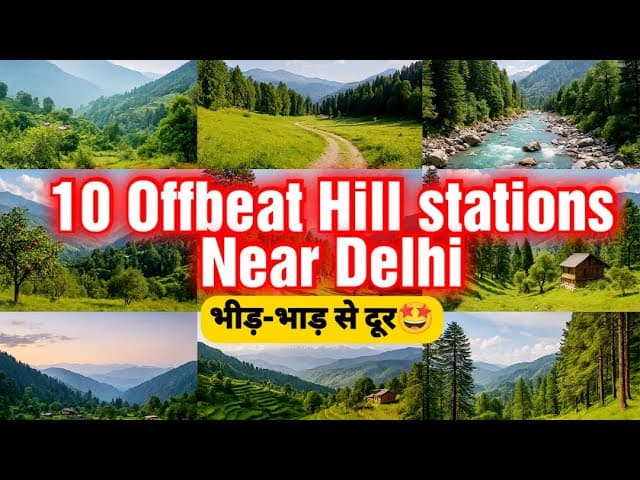 10 Cheap & Best Offbeat Hill Stations Near Delhi|Summer Vacations 2025|