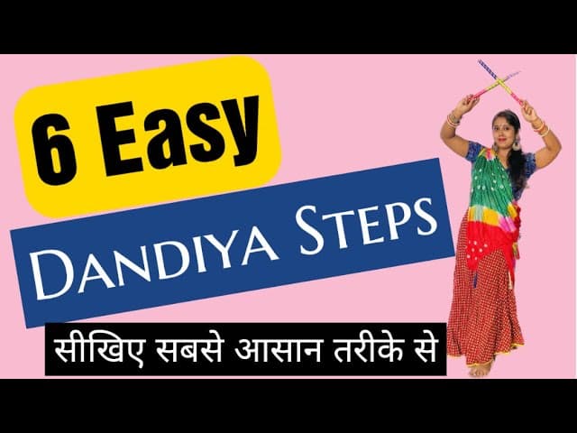 6 Basic Dandiya Dance Steps।For Beginners।Dandiya Dance Tutorial।How To Do Dandiya