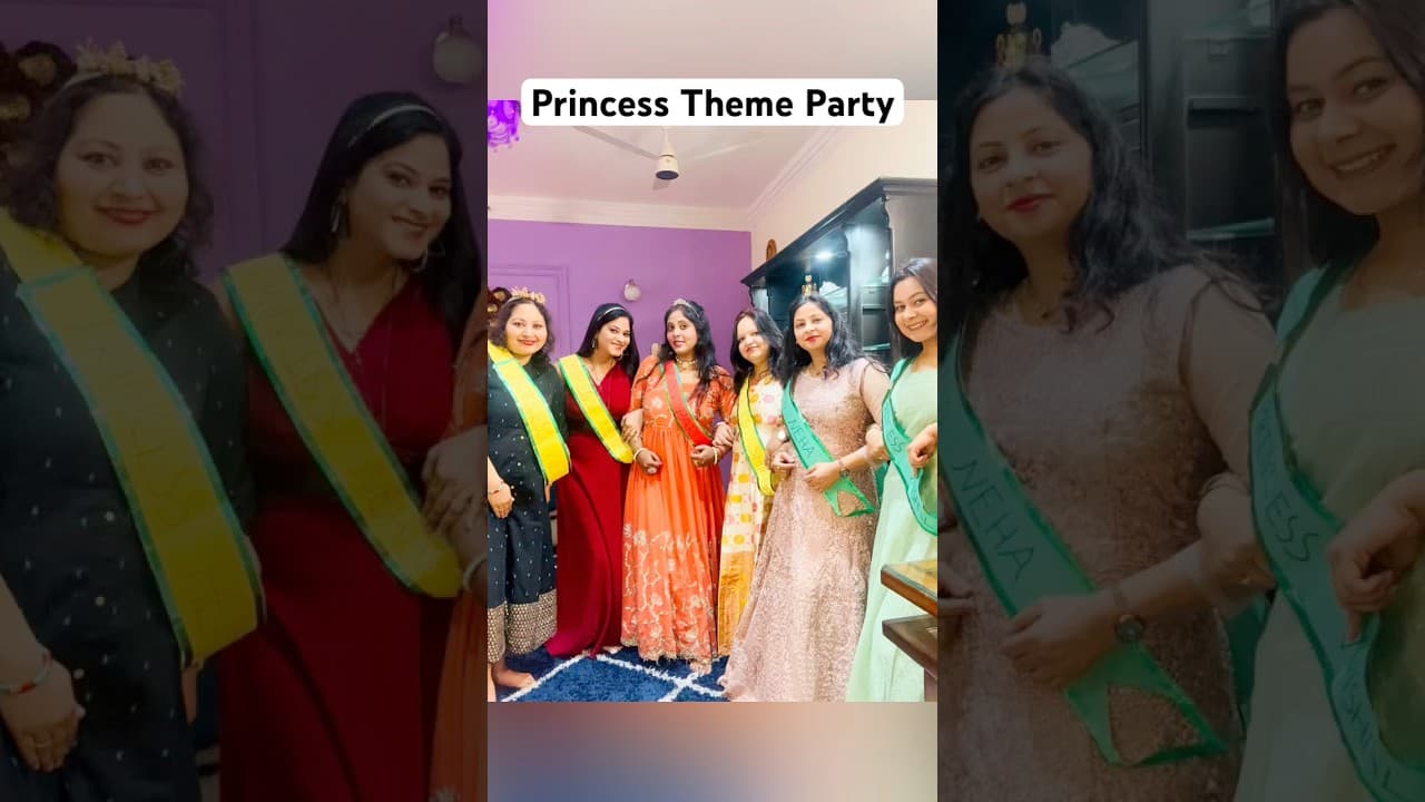 Princess Theme Kitty Party👸 #party #subscribe #shorts #theme #masti #youtubeshorts #trending #ram
