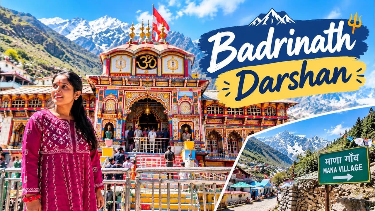 Badrinath Darshan 🙏 | Mana Village Bhi Gaye!