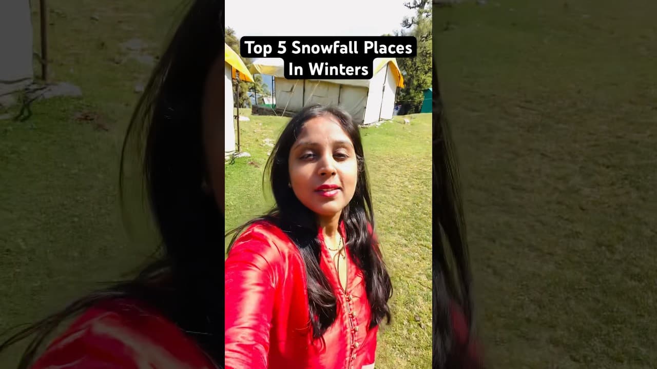 5 Best Snowfall Places #snowfall #subscribe #shorts #ytshorts #travel #offbeatdestination #masti