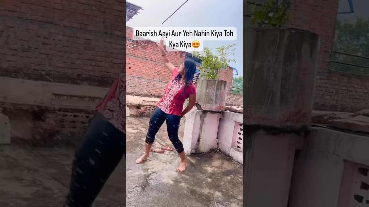 Cham Cham #rain #masti #dance #shorts #youtubeshorts #ram #subscribe