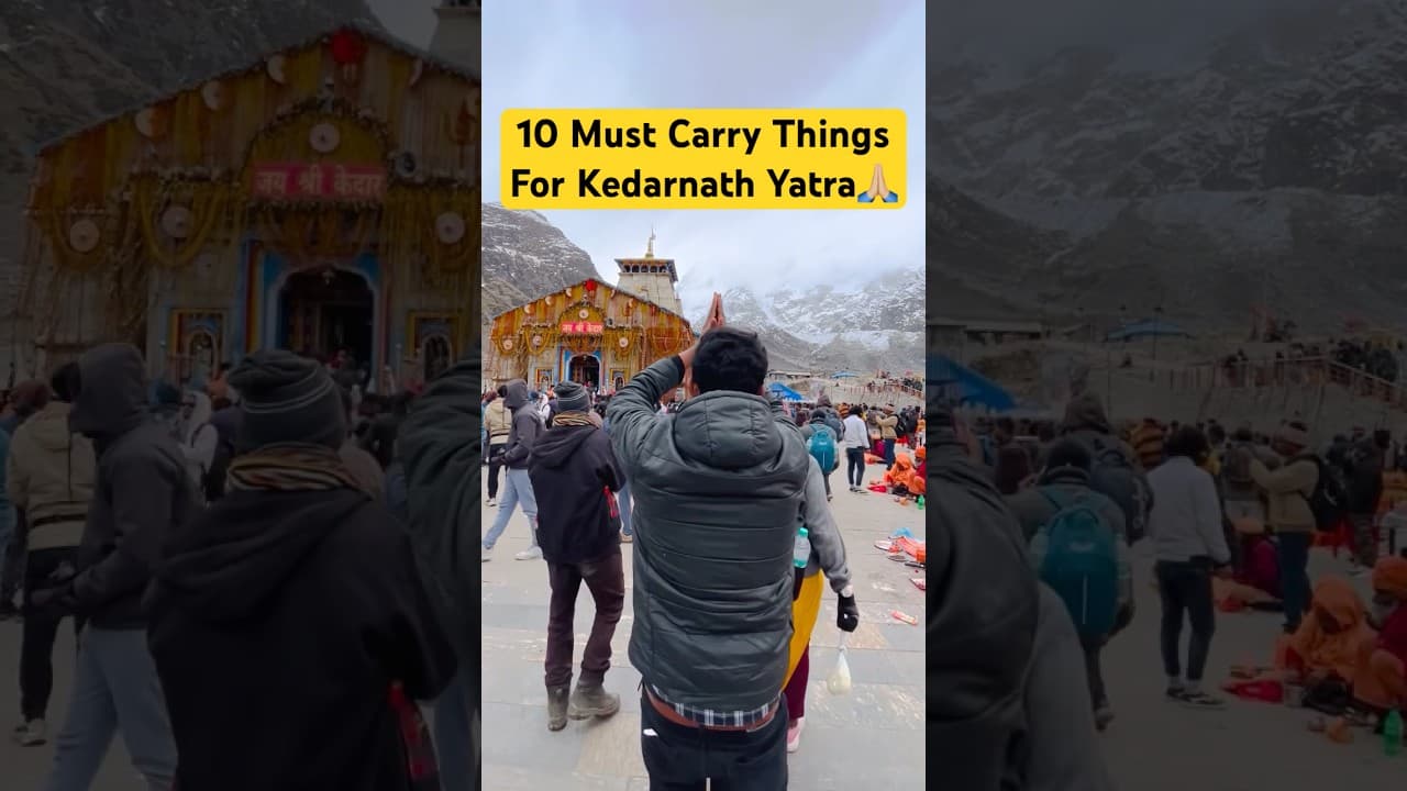 10 Must Carry For Kedaranath😲#shorts #subscribe #kedarnath #trending #travel #shiv #uttarakhand
