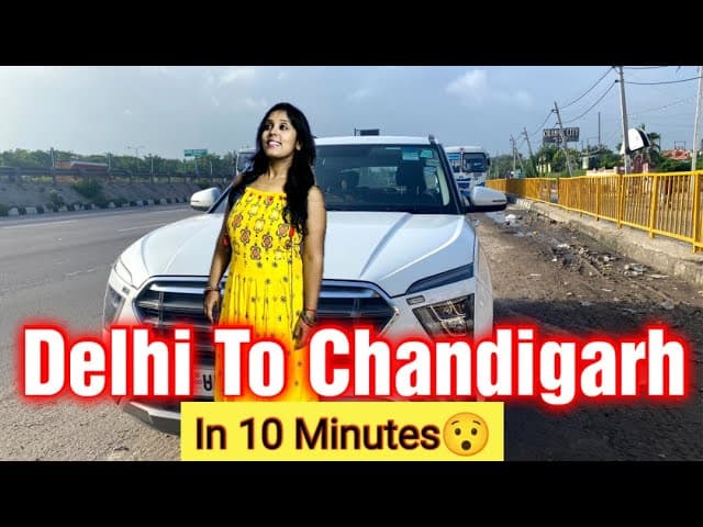 Delhi–Chandigarh Road Trip | Best Route,Tolls & Monsoon Travel Vlog🌧️