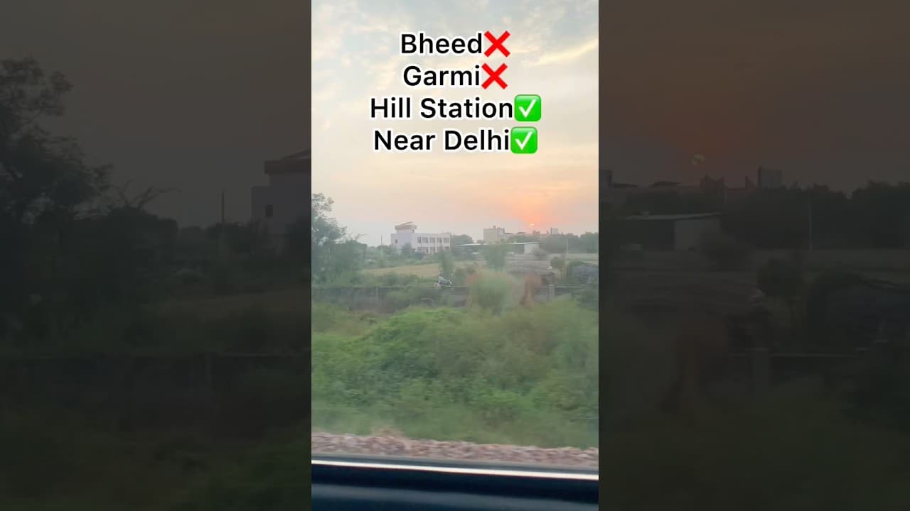 5 Offbeat Hill Stations Near Delhi😲 #subscribe #travel #shorts #touristplace #summer #trending