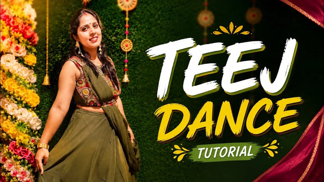 Easy Teej Dance Tutorial 2026 💚 | Step by Step Dance for Ladies & Girls