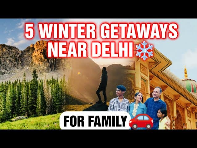 5 Cheap & Best Winter Trips For Family😲।Family Friendly Road Trips 2025🚙